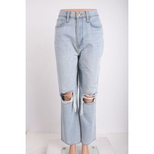 Triarchy Womens Distressed Ms. Triarchy Jeans Light Indigo Sz US 2 EU 26 New